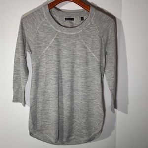 NWOT ATM Anthony Thomas Melillo Cashmere Lightweight Sweater Heather Gray Size S
